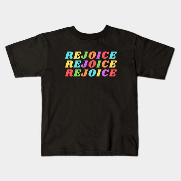 Rejoice | Christian Kids T-Shirt by All Things Gospel